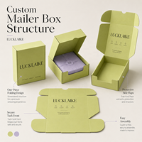 Boîtes d'expédition en carton ondulé personnalisées pour le commerce électronique, emballages verts pour les cadeaux de bien-être, la beauté et les soins de la peau