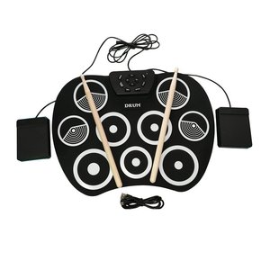Roll Up Electronic <b>Drum</b> Kit With USB Charging Foldable Design For Beginners And Children Musical Instrument - Product Image 1