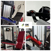 Machine à soulever les mollets assis SK Commercial, équipement d'entraînement des jambes à charge par pignon pour salle de sport, centre de fitness, hôtel, club, OEM ODM Chine
