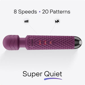 Vibrador AV Wand al por Mayor - 8 Modos de Velocidad, 20 Frecuencias, Resistente al Agua, Seguro para el Cuerpo, Carga USB, Portátil, Juguete Sexual para Mujeres - Product Image 6