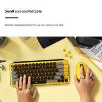Clavier mécanique sans fil double mode Logitech POP Keys transfrontalier, clavier de bureau USB élégant à 87 touches