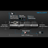Lampe de poche LED IMALENT DM35 Torche EDC Lanterne rechargeable avec taille compacte pour l'urgence, le camping.
