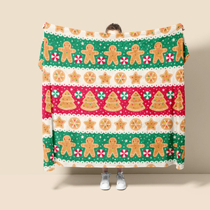 2024 nouveau Design décorations personnalisées floue confortable doux chaud polaire vacances noël jeter couverture pour l'hiver King Size - Product Image 3