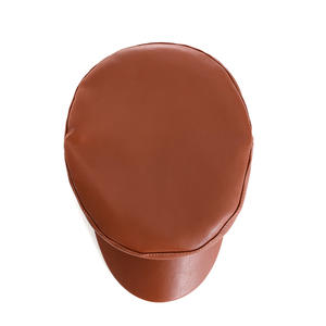 Casquette de béret à visière en cuir PU pour <span class=keywords><strong>femme</strong></span>, chapeau court capitaine <span class=keywords><strong>marin</strong></span>, accessoire de boulanger, meilleure qualité - Product Image 5