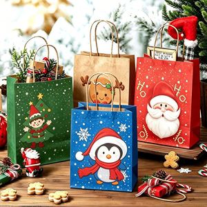 Bolsa de Papel Kraft Marrón para Envíos, con Asas Negras, Diseño Personalizado Impreso, para Ropa y Hogar, Venta al Por Mayor - Product Image 5