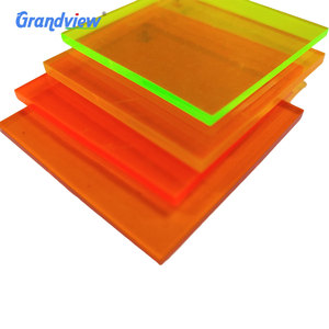 Lámina acrílica fluorescente teñida de 4x8 pies con revestimiento duro grueso - Product Image 1