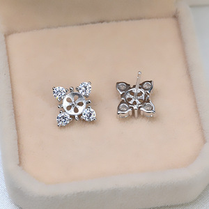 Ensemble de pendentifs en argent S925 faits à la main, tige droite, pour femme, 7-13 perles, support vide, accessoires de bijoux DIY - 4403 - Product Image 4