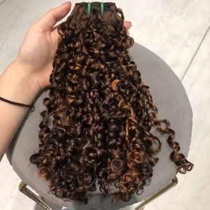 批发巴西精灵卷发处女发束，超双拉纬纱100% 处女精灵剪裁，带蕾丝正面闭合 - Product Image 5