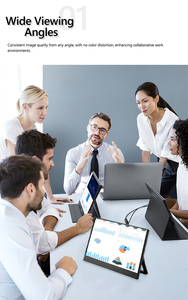 Xách tay 14.0 1080P Màn hình cảm ứng màn hình với chân đế loa <span class=keywords><strong>USB</strong></span> bên ngoài thứ hai màn hình du lịch màn hình cho máy tính xách tay - Product Image 4