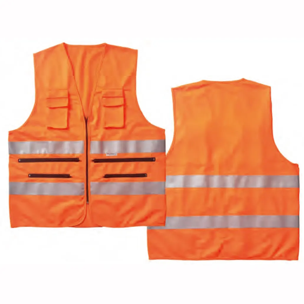 Tốt nhất mùa hè an toàn Áo ghi lê biểu tượng tùy chỉnh Hi VIS vest áo khoác loại 2 Châu Âu Class2 cam màu vàng tím màu sắc