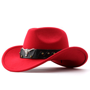 Sombrero de <span class=keywords><strong>Vaquero</strong></span> Estilo Inglés Más Vendido, con Borde Enrollado, Vintage, Ajustable, con Serigrafía, de Poliéster para Primavera y Otoño - Product Image 3