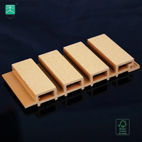 TianGe Decor Extérieur Bois Plastique Composite Wpc Panneaux muraux Revêtement mural extérieur pour la décoration intérieure