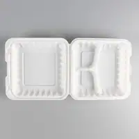 Box Lunch Containers Plastic Wegwerp Dozen Bento Compartiment Opslag Maaltijd Met Takeaway Voor Biologisch Afbreekbaar Voedsel Container