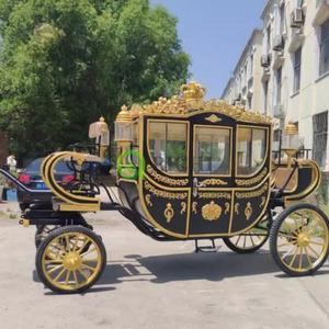 Carruaje de princesa de estilo europeo de fantasía, carruaje tirado por Caballos Reales, carruaje turístico para Parque de cuentos para padres e hijos - Product Image 3