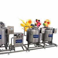 Machine à jus d'orange et de mangue aux fruits frais - Ligne de production de machines de fabrication de boissons industrielles avec acier inoxydable, personnalisable