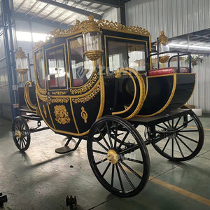 Hot Promotion Royal Horse Carriage Manufacturer Wedding Vehicle Wagon Electric Horseless Carriage for sale - Product Image 4