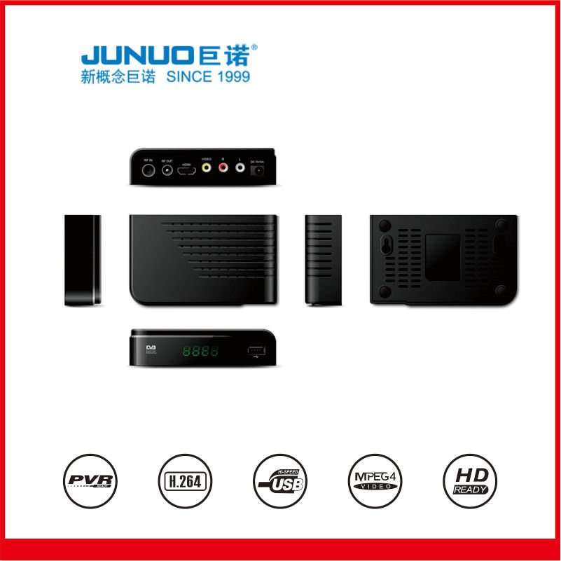 JUNUO hotsale décodeur DVB-S2 cccam bisskey mpeg4 internet wifi récepteur de télévision par satellite