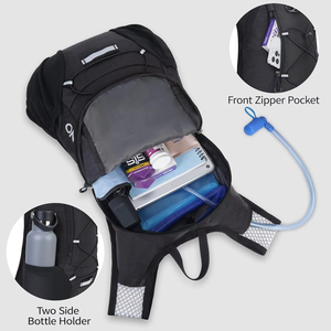 Chaleco de Hidratación Ligero, Impermeable, Portátil, Duradero, de Poliéster y Nailon Transpirable para Senderismo, <span class=keywords><strong>Trail</strong></span> <span class=keywords><strong>Running</strong></span>, Maratones y Ciclismo - Product Image 4