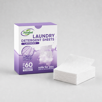 Feuilles de lessive parfum lavande Nuohui en gros, feuilles de lessive dissolvables