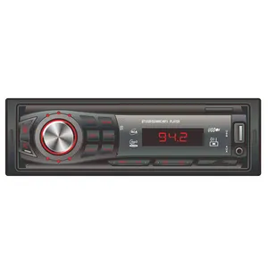 Reproductor de Radio para coche, 18 estaciones Led, Aux, Mp3, con música, 12v, compatible con Control remoto opcional, gran oferta