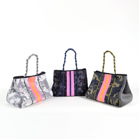 Sac à main polyvalent mode femmes automne été plage imperméable camouflage design Sac fourre-tout en néoprène personnalisé