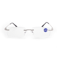 Lunettes de lecture sans monture, multifocales, photochromiques, anti-lumière bleue, haute définition, à changement de couleur pour presbytie