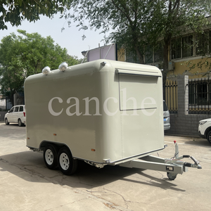 Carrito de Comida Móvil Multifuncional de Acero Inoxidable con Certificación CE, Carritos de Café, Remolque de Comida para Venta - Product Image 4
