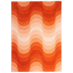 พรมขนสัตว์ทอมือลายเรโทรเวฟ สีเหลืองทอง ทันสมัย สีพื้น ไม่ลื่น ปลอดภัยสำหรับสัตว์เลี้ยง ขนสูง ทนทาน เหมาะสำหรับปิกนิก - Product Image 4