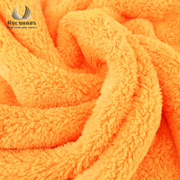 Serviettes en microfibre sans bords 500 g/m² pour séchage, lavage, détaillage, polissage de voitures, avec chiffon en microfibre ultra-doux sans bords