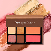 Palette d'ombres à paupières pressées végétaliennes avec logo personnalisé, maquillage magnétique, paillettes, mat, marque privée, ombre à paupières