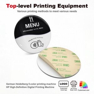 Espositore da Tavolo per Hotel con Codice QR Dinamico, <span class=keywords><strong>Recensioni</strong></span> Google, NFC, RFID, Impermeabile, Mini Tag Card, Supporto Personalizzato in Acrilico Spesso per Tessere Associative - Product Image 3