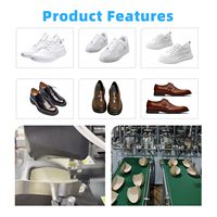 Machine de formage de calots de chaussures entièrement automatique avec convoyeur automatique pour le façonnage de la doublure supérieure des chaussures et des bottes en papier ou en cuir