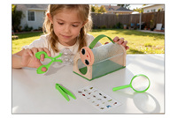Nouvelle loupe, boîte de capture d'insectes pour enfants, outil de capture, filet à papillons, cage à insectes pour l'exploration en plein air, kit de camping