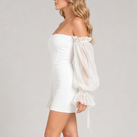 Fabricant de robes pour femmes, robes sur mesure, robe sexy à épaules dénudées, robe blanche bandage moulante, robes décontractées, robes formelles, Vestidos
