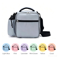 Sac isotherme classique YU CHUANG WEI en nylon 300D, fermeture éclair, imperméable, pliable, grande capacité, directement de l'usine