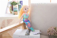 Songshan jouets nouveau créatif personnalisé sirènes Aquarium enfants poupées cadeau dessin animé oreiller doux 42cm peluche sirène chiffon poupée jouet