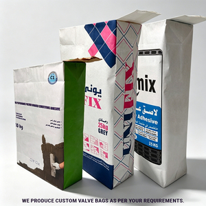 <span class=keywords><strong>Sac</strong></span> d'emballage à valve personnalisé avec logo, biodégradable, résistant à l'humidité, pour ciment, adhésif pour carrelage, <span class=keywords><strong>farine</strong></span>, poudre, 20 <span class=keywords><strong>kg</strong></span>, 25 <span class=keywords><strong>kg</strong></span> - Product Image 1