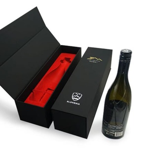 Recyclable Custom Digital Printing Rigid Cardboard Folding Magnetic Packaging <b>Box</b> with Ribbon for Gift Wine Perfume <b>Bottle</b> - Product Image 5