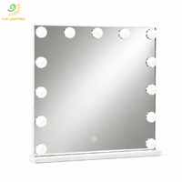 Miroir de maquillage Hollywood OEM à LED, miroir de coiffeuse éclairé pour la maison
