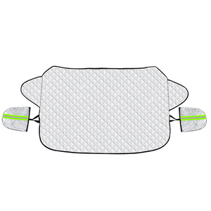 Protector de Nieve para Auto, Cubierta de Media Carrocería con Protección para Espejos, Tela No Tejida PET, Película Aluminizada, Juego Completo para Uso Invernal - Product Image 5