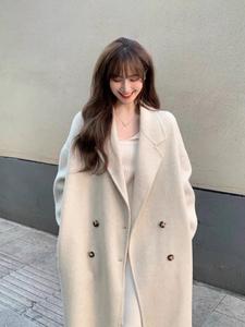 Abrigo de Gabardina Grueso y Cálido para <span class=keywords><strong>Mujer</strong></span>, Cortavientos, con Doble Botonadura, Bolsillos con Solapa, Mangas Largas, Largo Medio - Product Image 6