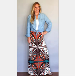 <b>Summer</b> Clothes for Women 2026 New Arrival Fashion Design Safari <b>Long</b> Maxi <b>Skirts</b> for Women - Product Image 3