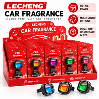 Diffuseur de parfum personnalisé pour grille d'aération de voiture de Noël, désodorisant liquide en plastique pour l'intérieur de l'auto