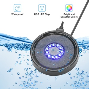 JSD RGB Akvaryum Hava Taşı Işığı Renk Değiştiren Dalgıç Balık Tankı Hava Diski Dekor Lambası Uzaktan Kumandalı (Opsiyonel) - Product Image 3