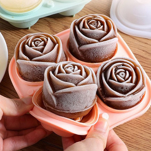 Premium 100% Food Safe BPA Free <b>Silicone</b> Rose Ice Cream & Cake Mold Eco-Friendly Easy Release Baking Accessories - Product Image 3