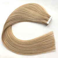 Vente en gros de ruban d'injection de trame invisible et sans couture à double dessin ruban pour cheveux humains dans les extensions ruban régulier dans les extensions de cheveux