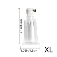 Dispositif d'agrandissement du clitoris et stimulateur anal en acrylique à pression sous vide, 4 tailles, jouet sexuel pour couples