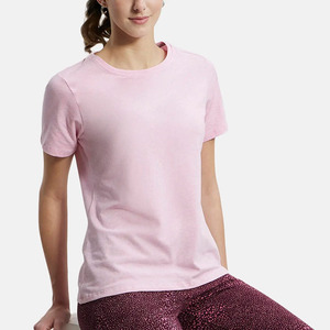 100% Cotton Soft Casual New Arrivals High Quality T-Shirt Hot Sale Best Price Slim Fit Summer Casual <b>Round</b> Neck Women T Shirts - Product Image 3