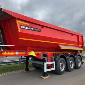 Trailer Dump Hidrolik Bentuk U, untuk Dumper Samping Semi Trailer Tipper dengan Kualitas Tinggi