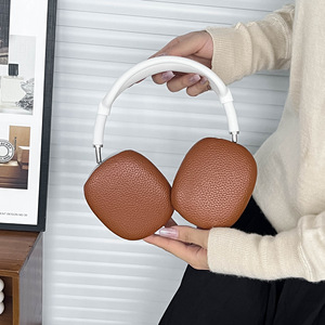 Lichee Pattern PU Cover Funda protectora Estuche para auriculares para <span class=keywords><strong>AirPods</strong></span> <span class=keywords><strong>Max</strong></span> Estuche para auriculares - Product Image 3